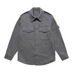 Рубашка Helmut Lang Button Up Long-Sleeve 'Grey Melange', серый - фото 2