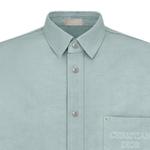 Рубашка мужская синяя Dior, синий - фото 7