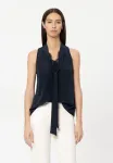 Mit spitzendetails. top Luisa Cerano, Navy Blue - фото