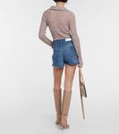 Шорты 50-х с высокой посадкой RE/DONE, синий - фото 3