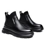 Челси Ботинки Мужские Yedani, цвет Black Fleece-Lined - фото 3