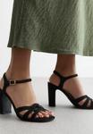 Босоножки на каблуке Wide Fit Twist New Look, черный - фото