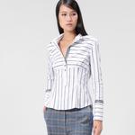 Полосатая рубашка Smart And Joy, белый - фото