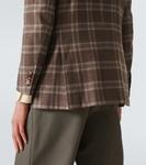 Клетчатый пиджак из шерсти, шелка и льна Kiton, Kiton Testa - фото 6