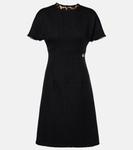 Мини-платье из твида с добавлением шерсти DG Dolce&Gabbana, черный - фото