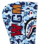 Худи BAPE ABC Camo Shark Full Zip Hoodie, Blue - фото 4
