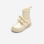 Детские кожаные ботинки дошкольные BALABALA, Ecru 10301 - фото 2