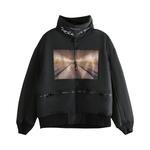 Пальто Undercover Men Elastic Hem Cotton Blouson Coat 'Black' - фото