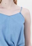 Блуза ONLY ONLNOVA KNOT SINGLET , Light Blue Denim/Light-Blue Denim - фото 6