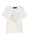 Футболка с декором Medusa Versace Kids, белый - фото