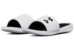 Шлепанцы Under Armour Playmaker Fixed Strap 'White Black', черный - фото 3