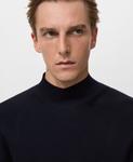 Мужской структурированный свитер с воротником-стойкой "Перкинс" MANGO, Navy - фото 4
