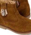 Замшевые ботильоны Pom d'Api, Velours Oily Tabacco - фото 5