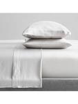 Фитнес-простынь из тенселя West Elm, Super King containing TENCEL Lyocel, White - фото
