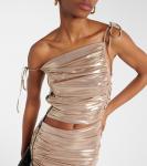 Топ marly со сборками Maticevski, желтый - фото 4