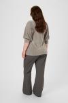 Блуза KAFFE CURVE Cacanna, серый - фото 5