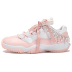 Кроссовки Air Jordan 11 Vintage Basketball Shoes Women's Low-top White/pink, розовый - фото 2