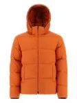 Пуховик с капюшоном Herno, оранжевый - фото