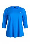 Топ Active by Zizzi TRAINING MIT 3/4-ÄRMELN, Princess Blue/Royal Blue - фото 4