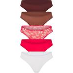 Плавки 5 шт Skims, мультиколор - фото