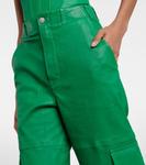 Кожаные брюки-карго Axel Stouls, Mint - фото 4