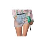 Джинсовые шорты SS24 женские CHANEL, бежевый - фото