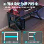 Стол компьютерный 50x150 см, двухуровневый, серый - фото 4