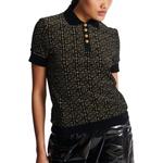 Футболка поло женская черная BALMAIN - фото 7