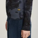 Лонгслив G-Star Aop Slim, серый - фото 6