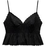 Майка женская черная Zara - фото