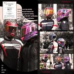 Шлем мотоциклетный Bluetooth FMVSS-218 TD-Helmet, синий / серый - фото 9