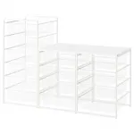 Открытый шкаф, белый, 148x51x104 см, JONAXEL IKEA - фото