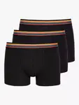 Трусы Paul Smith Colour Band Stretch Cotton 3 шт, черный - фото