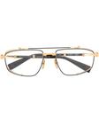 Balmain Eyewear очки-пилоты в двух тонах, черный - фото