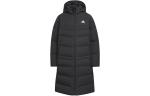 Пуховик Adidas Long Down Seasonal Sportswear Jacket Kids, черный - фото