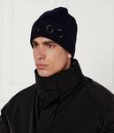 Шапка мужская Hugo шерстяная с логотипом бренда, синий - фото 2