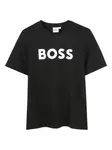 Футболка с логотипом BOSS Kidswear, черный - фото