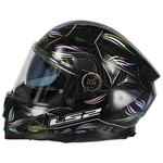 Шлем полнолицевой LS2 FF811 Vector II Tropical, черный - фото 2