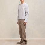 Вязаный свитер ami AMIPARIS, серый - фото 4