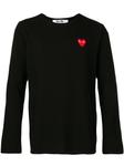 Comme Des Garçons Play джемпер с нашивкой-логотипом, черный - фото