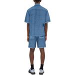 Рубашка Short sleeve Linen Shirt Burberry, синий - фото 7