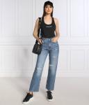 Джинсы женские Calvin Klein Jeans прямого кроя рваные, синий - фото 2