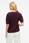Футболка VILA Basic T-shirt, Fig/Bordeaux - фото 3