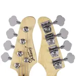 Электрическая бас-гитара Glarry GP - белая / Усилитель - фото 2