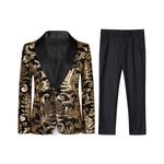 Детский костюм 2 pc sequin slim fit one-button для мальчиков 5-14 лет Cloudstyle - фото