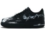 Мужские кроссовки для скейтбординга Nike Air Force 1, Black - фото