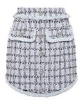 Твидовая мини-юбка Philipp Plein, цвет Light Blue - фото 4