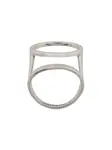 Двойное кольцо Alan Crocetti, серебяный - фото