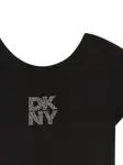 Платье с логотипом Dkny Kids, черный - фото 3