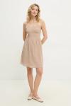 Хлопковое платье Answear.Lab, бежевый - фото 3